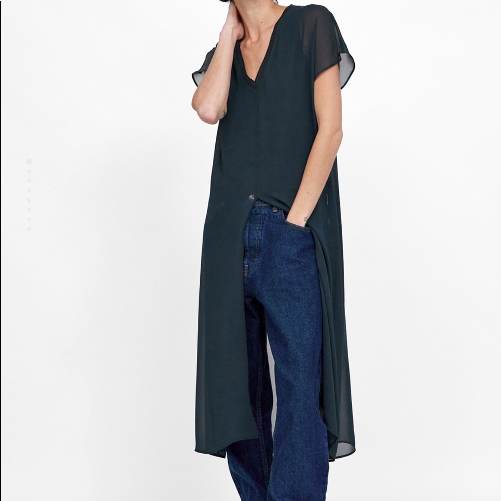 Zara long blouse